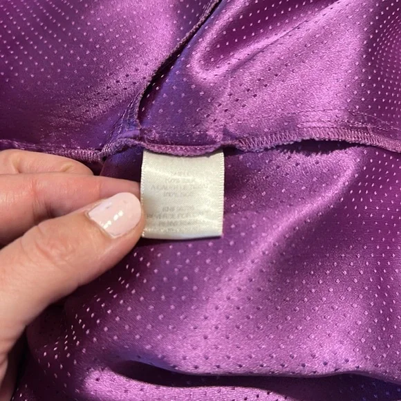 Rebecca Taylor Purple Spaghetti Strap Silk Dress - Picture 5 of 5